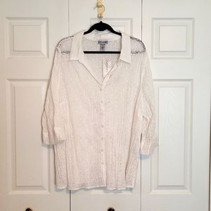 Sheer Crinkle Blouse